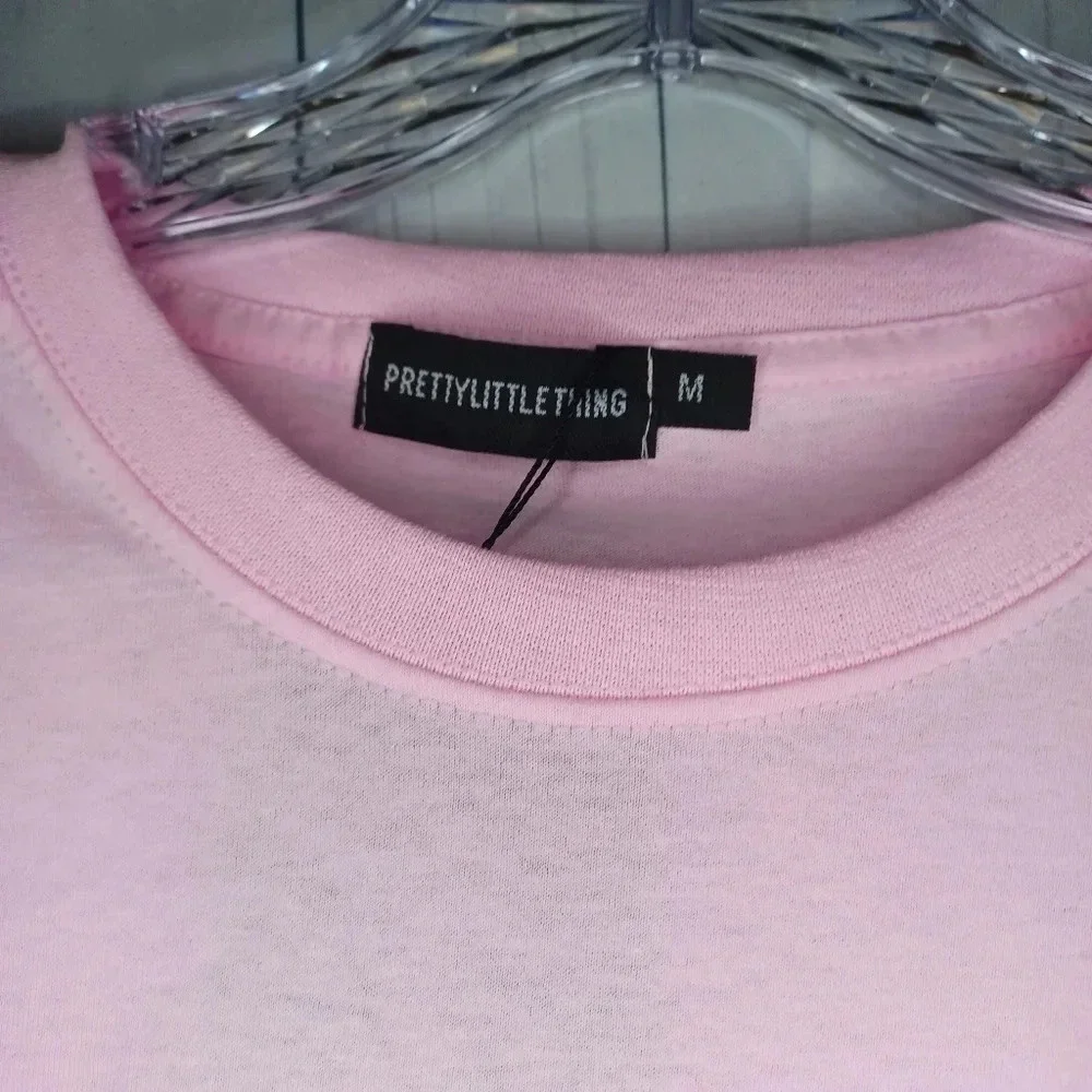Prettylittlething baby pink New York t-shirt NWT - Picture 4 of 8